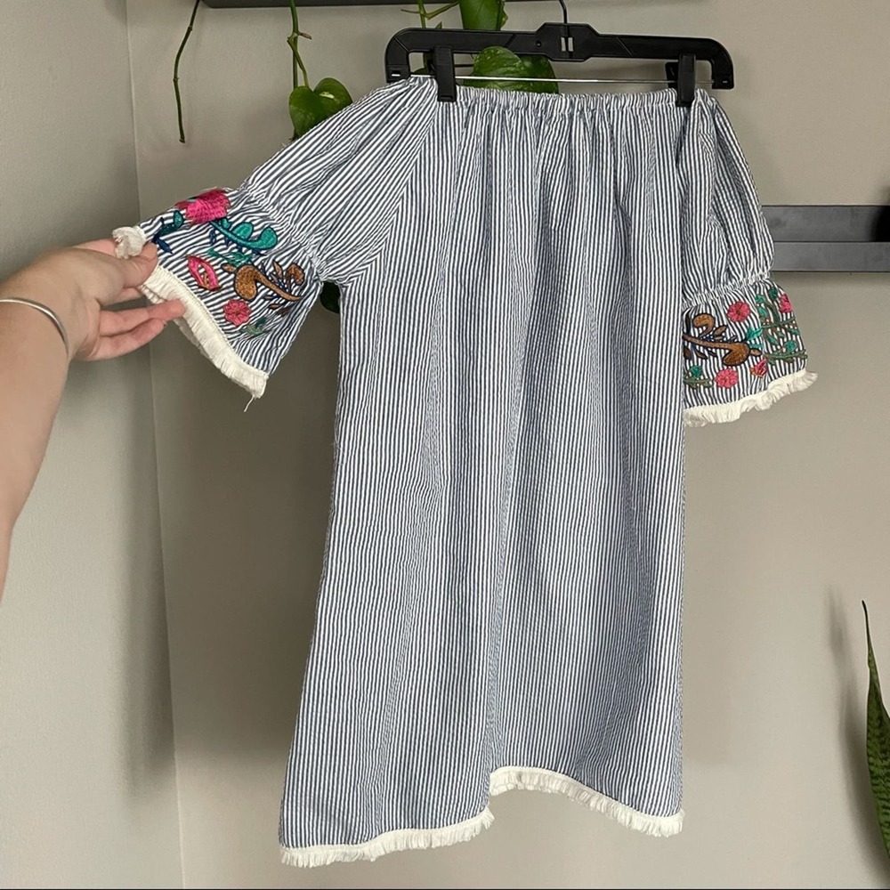 Grace & Emma Off-Shoulder Dress